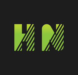 hn initial green with strip