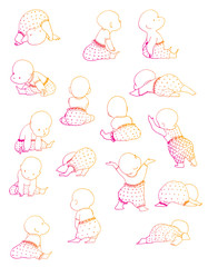 Beetle deer. Horned Beetle. Big. Insect. Set. Line art. Black and white drawing by hand. Graphic arts. Doodle. Tattoo. Lucanus cervus.