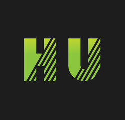 hu initial green with strip
