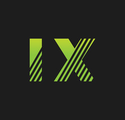 ix initial green with strip