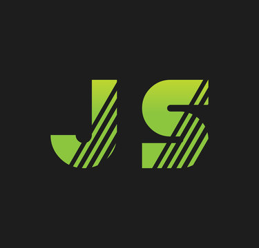 js initial green with strip