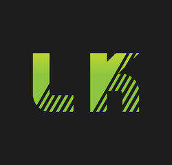 lk initial green with strip