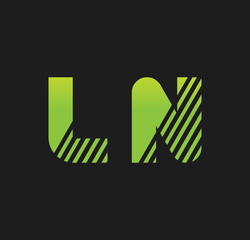 ln initial green with strip