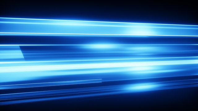 Blue light streaks abstract modern background