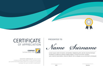 Vector template for certificate,modern diploma