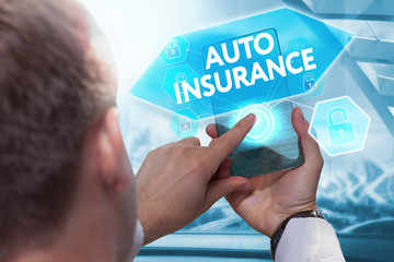 Business, technology, internet and networking concept. Young bus