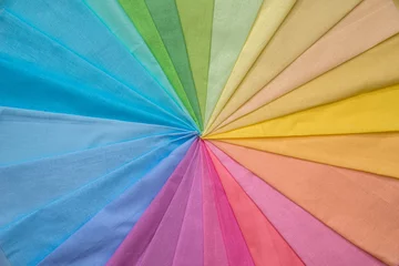 Photo sur Plexiglas Poussière Samples of colorful fabric texture