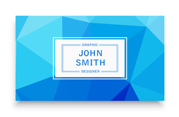 Business template business card with an abstract background for the presentation and creativity