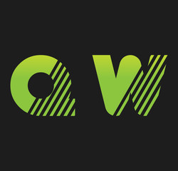 qw initial green with strip