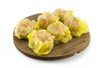 Dim Sum on white background