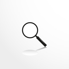 Magnifying glass. Vector icon.