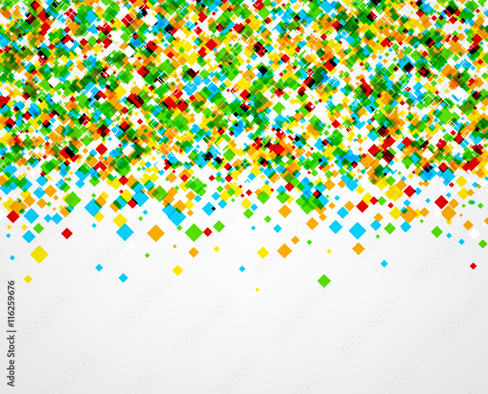 Poster background with color rhombs.