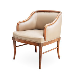 Old leather armchair