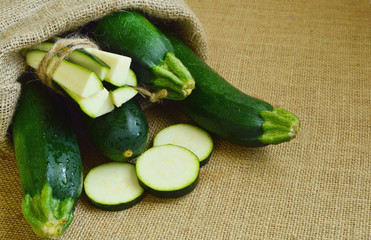 Zucchini squash (courgette) is one of the most popular summer vegetables in Americas and Europe.     © posinote