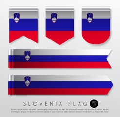 Fototapeta premium Set Of World Flag Ribbon Template : Vector Illustration