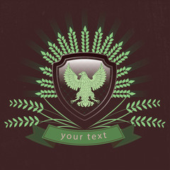 Vector vintage logo of the eagle