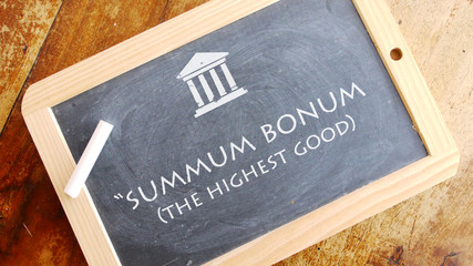 Summum bonum. A Latin expression meaning 