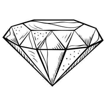 doodle style diamond