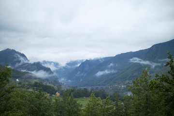 Fototapeta na wymiar mountain scenery in Montenegro