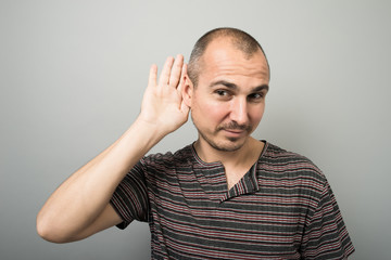man overhears
