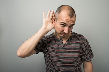 man overhears