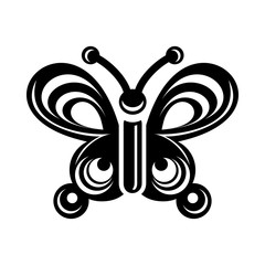 Butterfly wing patterns icon in simple style isolated on white background. Insect symbol