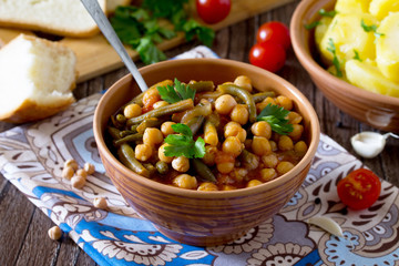Healthy eating, diet, vegetarian cuisine and cooking concept - s