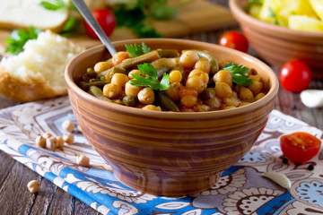 Healthy eating, diet, vegetarian cuisine and cooking concept - s