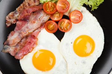 Traditional breakfast on a plate