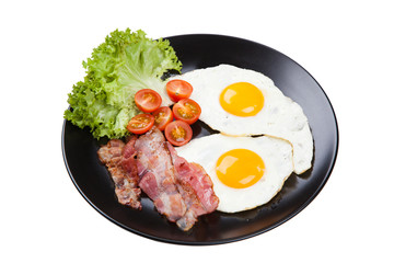 Traditional breakfast on a plate