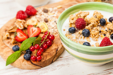 Muesli with berries
