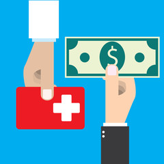 Money exchange with health care