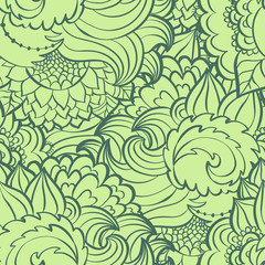 Fototapeta na wymiar vector floral seamless pattern background