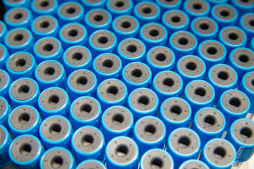 Blue test tube caps