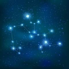 Sagittarius Realistic Constellation Zodiac Sign