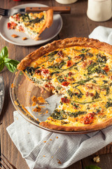 Homemade Cheesy Egg Quiche for Brunch