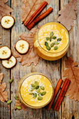 Pumpkin Banana smoothies
