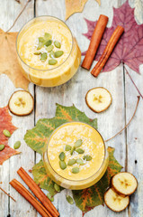 Pumpkin Banana smoothies