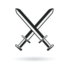 crossed swords vector