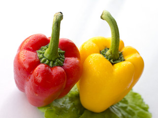 set fresh vegetable with green leaf