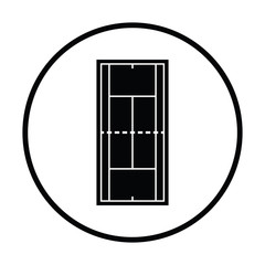 Tennis field mark icon