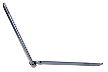 Slim laptop isolated on white background