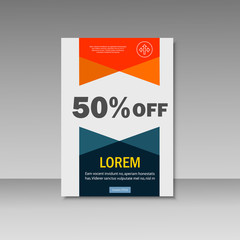 Vector brochure design template