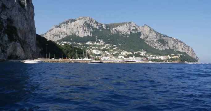Boat Travel in Capri Island, Italy
