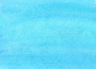 The texture of a sheet of paper painted with light blue paint