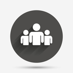 Group of people sign icon. Share symbol.