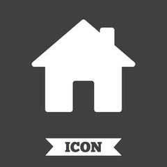 Home sign icon. Main page button. Navigation.
