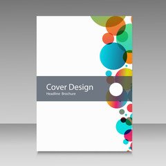 Fototapeta premium vector flat squares design information brochure cover