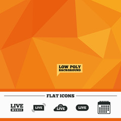 Live music icons. Karaoke or On air stream.