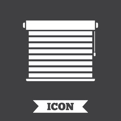 Louvers sign icon. Window blinds or jalousie.